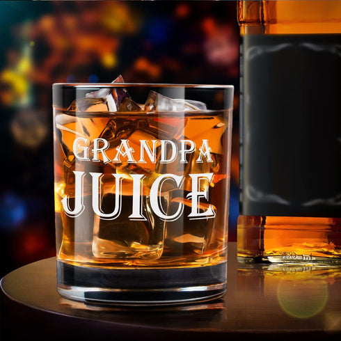 Unique Grandpa Whiskey Glass Set
